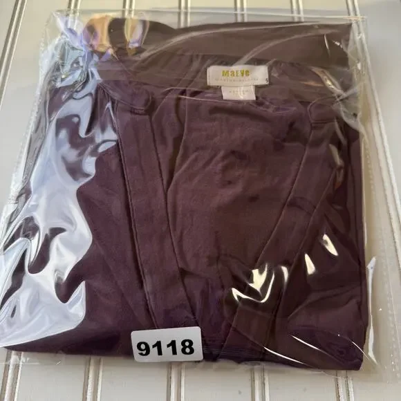 Anthropologie Maeve purple V-neck cropped oversized top Size M - Picture 10 of 10